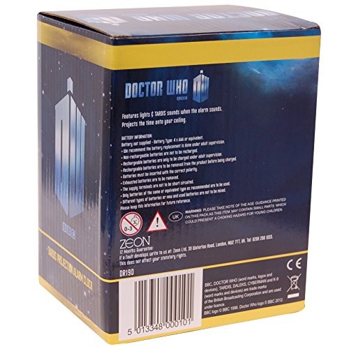 Zeon - Despertador proyector, diseño de Tardis de Doctor Who - Imagen 5