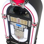 Jukebox Rockola Tocadiscos (Reproductor memoria USB, SD, AUX CD, radio AM/FM) - Imagen 4