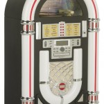 Jukebox Rockola Tocadiscos (Reproductor memoria USB, SD, AUX CD, radio AM/FM) - Imagen 6