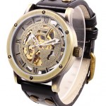 Reloj Steampunk con banda de cuero dial MW-161 - Imagen 4